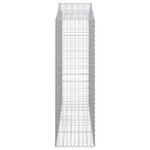vidaXL Paniers à gabions arqués 20 Pièces 200x50x160/180 cm Fer galvanisé