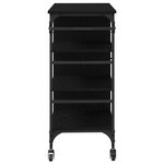 vidaXL Chariot de cuisine Chêne noir 87 5 x 38 5 x 84 5 cm