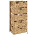 vidaXL Unité de rangement avec 6 paniers 47x37x100 cm Jacinthe d'eau