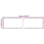 vidaXL Écran d'intimité de balcon aspect pierre de rebord gris PVC
