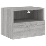 vidaXL Meubles TV muraux 2Pièces sonoma gris 40x30x30cm bois d'ingénierie
