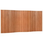 vidaXL Cloison de séparation marron largeur 400 cm hauteur 165 cm bambou