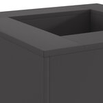 Brûleur de feu vidaXL Carré Noir 60x60x30 cm Acier