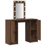 vidaXL Table de Toilette Marron 102 x 33 x 135 cm Bois d'ingénierie