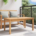 vidaXL Table basse Marron 110 x 55 x 45 cm Bois de teck massif