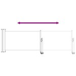 vidaXL Auvent latéral 80 x 300 cm 100  polyester fer acier
