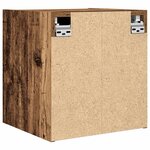 vidaXL Tables de chevet murales 2 Pièces vieux bois 38x34x40 cm