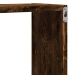 vidaXL Étagère murale chêne fumé 96x18x60 cm bois d'ingénierie