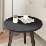 vidaXL Plateau de table Noir 50 x 50 x 1.5 cm Bois d'ingénierie