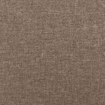 vidaXL Sommier à lattes de lit avec matelas taupe 120x190 cm tissu