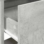 vidaXL Tables de chevet avec tiroir 2 Pièces gris béton 51x31x47 cm