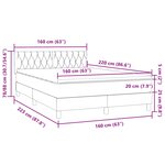 vidaXL Sommier à lattes de lit avec matelas rose 160x220 cm velours