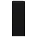 vidaXL Étagères murales sous forme de cube 3 Pièces Noir MDF