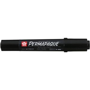 Marqueur permanent Permapaque  double pointe  noir SAKURA