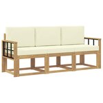 vidaXL Ensemble de canapés d'extérieur 3 pc