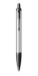 Parker im monochrome stylo bille  gris mat  recharge bleue pointe moyenne  coffret cadeau