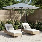 vidaXL Parasol de jardin 230 x 230 cm Polyester Rectangulaire
