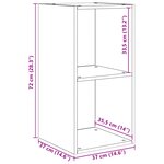 vidaXL Ensemble de meubles TV 4 Pièces chêne artisanal 37 x 37 x 72 cm