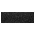 vidaXL Tapis d'escalier autocollants 30 pièces 65 x 21 x 4 cm Noir Bord rectangulaire