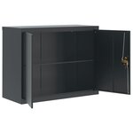 vidaXL Classeur anthracite 90x40x70 cm acier