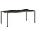 vidaXL Ensemble de repas extérieur 9 pc Gris clair et gris foncé