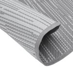 vidaXL Tapis d'extérieur gris Ø120 cm PP