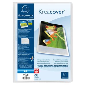 Protège-documents En Polypropylène Semi Rigide Kreacover® Chromaline 120 Vues - A4 - Incolore - Exacompta