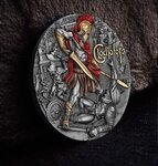 Pièce de monnaie en Argent 5 Dollars g 62.2 (2 oz) Millésime 2024 GLADIATORS