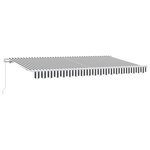 vidaXL Auvent Rétractable Anthracite 400 x 200 cm tissu