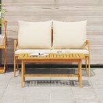 Table basse vidaXL 90x45x40 cm en bois massif d'acacia