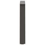 vidaXL Pieds de table basse en forme de V  2 pièces  anthracite  50 x (42-43 3) cm  acier
