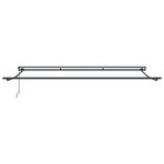 vidaXL Auvent Rétractable Noir 450x300 cm tissu