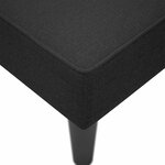 vidaXL Fauteuil long avec accoudoir droit noir tissu