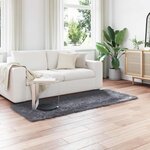 vidaXL Tapis en fausse Tafalla Anthracite 80 x 200 cm Polyester