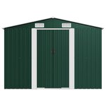 vidaXL Abri de jardin Vert 257x779x181 cm Acier galvanisé