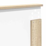 vidaXL Tête de lit Chêne Sonoma 200 cm Bois d'ingénierie