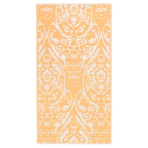 vidaXL Tapis d'extérieur Orange et blanc 160x230 cm PP