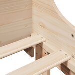 vidaXL Cadre de lit sans matelas 100x200 cm bois massif de pin