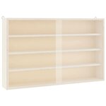vidaXL Vitrine de collection en bois avec portes 60 x 8 5 x 37 cm