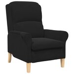 vidaXL fauteuil Noir 76 x 94 x 102 cm Velours