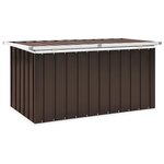 vidaXL Boîte de rangement de jardin Marron 129x67x65 cm