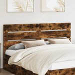 vidaXL Tête de lit Chêne fumé 160 cm Bois d'ingénierie