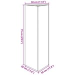 vidaXL Jardinières 2 Pièces blanc triangulaire 30x26x75 cm acier