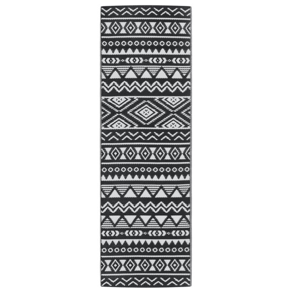 vidaXL Tapis d'extérieur ARAKIL noir 80x250 cm PP
