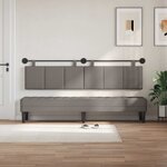 vidaXL Tête de lit suspendue Taupe Velours