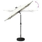 vidaXL Parasol de jardin avec lumières LED et base 200 x 300 cm