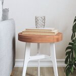 vidaXL Dessus de table Ø30x4 cm rond bois massif de hêtre