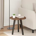 vidaXL Plateau de table Chêne fumé 40 x 40 x 1.5 cm Bois d'ingénierie