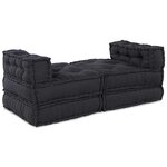 vidaXL Unité de canapé modulaire 4 Pièces Anthracite Tissu