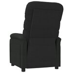 vidaXL Fauteuil inclinable Noir Tissu